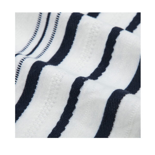 Unveiling Charm! Autumn-Winter Multi-Color Striped Coarse Knit Jacquard Sweater Fabric, Fashionably Warm at Your Fingertips - Image 2