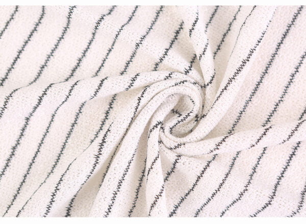 Polyester viscose with elastic coarse knit fabric jersey