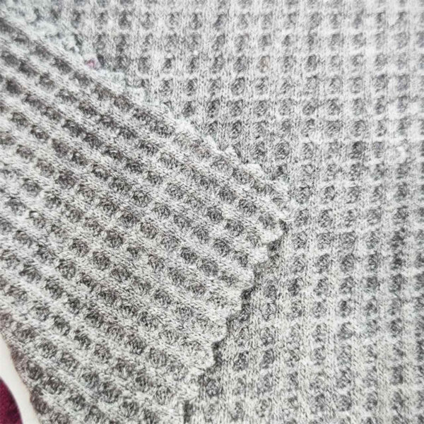 Faux Cashmere Coarse Knit Waffle Grid Double-Sided Knitted Fabric - The Perfect Blend of Warmth and Style!